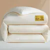 Colcha de fibra de soja 100% algodão Classe A, colcha de inverno, colcha de algodão quente espessa, colcha para todas as estações, colcha de primavera e outono para dormitório