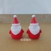 3 adornos navideños decorativos de plástico, muñeco de nieve, Papá Noel, accesorios para escenas navideñas DIY, 3,8/4,6 cm