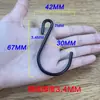 Gancho negro barra transversal multiusos gancho en S cesta de flores gancho delgado en forma de S gancho pequeño minigancho gancho para almacenamiento en rejilla