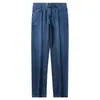 Novedad Primavera/Verano 2025 Jeans Ligeros de Algodón Tencel Twill para Hombre Rectos Sueltos Versátiles Suaves Pantalones Largos Casuales