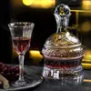 Juego de Copas de Vino de Cristal de Gama Alta, Decantador Giratorio de Cristal Estilo Europeo, Copas Grandes para Borgoña