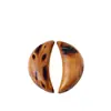 Copa Sagrada Taoísta de Madera Maciza, Talla en Madera Golpeada por el Rayo, Copa en Forma de Media Luna, Copa Yin-Yang, Copa de Adivinación, Suministros para Templos Budistas, Al Por Mayor