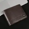 Nueva Cartera para Hombre, Cartera Corta para Hombre, Cartera Suave con Textura de Grano de Cuero, Moderna y Casual, Ranuras Múltiples para Tarjetas, Cartera Pequeña de Gran Capacidad