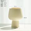 Maceta de Cerámica Estilo Crema Planta Maceta para el Hogar Exquisita Blanca Lujo Accesible Creativa Orquídea Suculenta Planta Verde