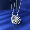 Colar de Casal com Projeção Sol Lua Acessórios Sol Lua para Mulheres Homens Pingente Feminino Estilo Tendência INS