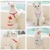 Ropa para Mascotas con Estampado de Dibujos Animados, Chaleco Arnés, Sin Mangas, para Gatos y Perros Ragdoll sin Pelo, Temporada de Primavera y Verano