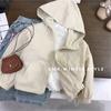 Casaco de menina primavera e outono novo moletom infantil solto fino casual cor sólida roupas baochun masculinas e femininas para comércio exterior