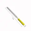 Aimanwu mango de color acero inoxidable cuchillo para pastel cuchillo recto para besos espátula para crema 10 pulgadas 8 pulgadas 6 pulgadas opcional herramientas para hornear