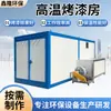 Sala de pintura a alta temperatura con un juego completo de equipo de pulverización electrostática, horno industrial para secado y pulverización, calefacción eléctrica y horno de curado ecológico