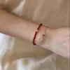 Pulseira de Ágata Vermelha Natural para Mulheres, Design de Nicho, Alto Padrão, Luxo Acessível, Simples Elegante, Joia de Mão Versátil para Empilhamento