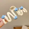 Pinza para el cabello de lujo de alta gama en color marrón, tamaño grande nuevo para cabello grueso, pinza de tiburón para recogidos en la parte posterior de la cabeza, accesorio para el cabello de uso diario