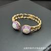 Pulsera de Piedra Bruta Incrustada con Perla Barroca Natural, Pulsera Personalizada de Nicho de Gama Alta, Fabricante de Suministro en Vivo al por Mayor