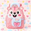 Nova Mochila Infantil Mochila de Desenho Animado Fofa para Jardim de Infância Mochila Infantil para Crianças de 3-6 Anos Leve Grande Capacidade Mochila de Costas Duplas