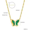 Corrente para Clavícula de Aço Inoxidável Borboleta Nova Simples e Fashionável Não Desbota Facilmente Joias Colar 18K Venda por Atacado