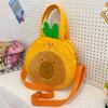 Nova Bolsa de Lona Dos Desenhos Animados Abelha Capivara Bolsa de Ombro Fruta Melancia Tomate Grande Capacidade Crossbody Bolsa