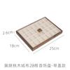 Caja de Almacenamiento de Joyería de Madera Maciza de Nogal Negro Gran Capacidad Caja para Pendientes, Collares, Joyería Caja Decorativa Pequeña Cabello Recto de Fábrica