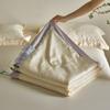 Juego de 4 piezas de colcha de verano jacquard Tencel Lenzing austriaco de alta gama clase A de los años 80, colcha de aire acondicionado, colcha de seda helada de verano