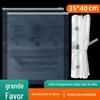 Saco de embalagem para suéter de roupa Saco de armazenamento com zíper de PE 10 sacos plásticos transparentes de seda mensagem de aviso saco com fecho zip 35 * 40cm