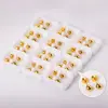 Pendientes Clásicos de Bolas de Acero Más Vendidos Transfronterizos para Mujer, Modernos, Sencillos, Compactos, Pendientes de Presión, Pendientes Metálicos de Acero Inoxidable