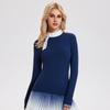Caijue Cross-Border Amazon Roupas de Golfe Nova Camiseta de Manga Longa para Mulheres, Sensação Leve, Top Esportivo Justo, Roupa de Tênis