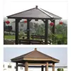 150X150120X120 Columna de Madera Plástica Tubo Cuadrado Accesorios para Barandillas Madera-Plástico Anticorrosión Impermeable para Patio Exterior