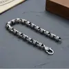 Nuevo estilo Estilo Han Patrón de hierba Teng eterna Plateado en plata Pulsera Joyería vintage Moda nacional Personalidad Hip hop Nicho Conjunto