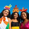Tiara Mexicana Transfronteiriça Carnaval Decoração Festa Temática de Carnaval Chapéu de Aba Larga Tiara de Taco Atacado Personalização