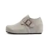 Zapatos Birkenstock de piel genuina para mujer, aumento interno de altura de 5 cm, piel de vaca completa, suela gruesa, adecuados para personas menudas, para uso en exteriores, nuevos zapatos Birkenstock otoño 2026