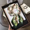 Bufanda de seda cuadrada de seda, bufanda fina de alta calidad para mujer, elegante bufanda con estampado, protección para el cuello, bufanda decorativa, venta al por mayor