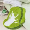 Alfombrilla de baño creativa con temática de frutas, absorbente y suave, con textura de cachemira sintética, adecuada para el baño o la entrada del inodoro, y se puede usar como alfombrilla decorativa en apartamentos de alquiler