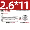 Tornillos Autorroscantes de Acero Inoxidable 316, Cabeza Redonda Cruz, Tornillos para Madera Cabeza Plana Extendida, Cabeza Grande, Mm2M3M4M5M6