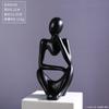 Pensador Resina Mini Figura Abstracta Artesanías Adornos Escandinavo Oficina Decoración Estantería Regalos de Negocios