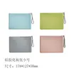 Bolsa de armazenamento de silicone personalizada transfronteiriça, nécessaire, bolsa de armazenamento para viagens de negócios, necessaire com zíper, bolsa de mão de silicone com logotipo