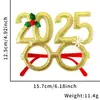 Óculos de Natal 2025 Decoração de Festa Infantil Suprimentos Decorações de Natal Adereços para Fotos Armações de Óculos de Rena