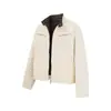 Ropa Vintage 2025 Otoño Nueva Tendencia Japonesa Bloque de Color Cuadros Cuello Alto Chaqueta Abrigo Casual Holgado para Hombre