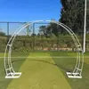 Nuevos Accesorios de Boda Arco de Puerta de Cuerno de Hierro Forjado Decoración de Escenario para Área de Bienvenida de Bodas al Aire Libre Metabo