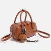 Bolsa de Braço Retro Estilo Doce para Primavera Feminina 2026 Nova de Nicho Portátil Bolsa de Bowling Grande Capacidade Bolsa para o Dia a Dia