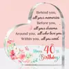 Adornos Acrílicos Transfronterizos, Manualidades en Forma de Corazón, Regalos Conmemorativos para el Día de San Valentín, Día de la Madre, Navidad para Amigos y Familiares