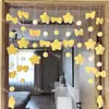 Nueva Cortina de Puerta para Habitación Girly Cortina Divisoria Accesorios de Decoración para Puerta de Sala de Estar Cortina Colgante para Habitación Infantil de Niñas Sin Taladro