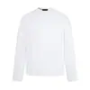 Camiseta básica de manga larga de color liso simple retro americana para hombre y mujer, nueva de otoño 2026, holgada, informal