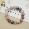 Venta al por mayor del fabricante: Pulsera de Jade Hilo Dorado de Xinjiang en Color Morado Violeta Uva, Estilo Chino Fresco y Elegante, Suministro para Transmisión en Vivo