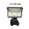 Luz de Trabajo Inalámbrica LED Batería de Litio Dayi Makita Iluminación Luz LED Luz Recargable Multifuncional Batería de Litio