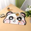 Jogo americano de couro de panda gigante fofo, à prova d'água e óleo, para mesa de jantar, tigela, sem lavagem, anti-escaldante, para crianças, mesa de centro, bar, tapete
