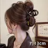 Grampo de cabelo tipo pinça de tubarão extra grande, novo modelo estilo coreano 2026, toque de alta qualidade, adequado para cabelos grossos, pinça de garra versátil e simples para penteados presos