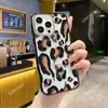 Funda de Teléfono con Estampado de Leopardo Color Café de Comercio Exterior Adecuada para iPhone 17, Sensación de Alta Gama, Funda de Teléfono Engrosada Anti-Caídas para Apple 16/15
