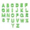 Miçangas de Letra Acrílicas Coloridas Macaron com Furo Grande Materiais para Corrente de Celular Chaveiro Pingente DIY Feito à Mão