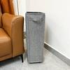 Alça de pano Linho com rodas Cesta de roupas sujas estreitas Armazenamento de roupas domésticas de estilo japonês Cesta de roupas sujas Cesta de armazenamento de tapete de ioga