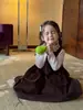 Otoño 2026 Ropa Nueva para Niños Estilo Coreano Ropa para Niños Niñas Sin Mangas Pana Vestido de Princesa Estilo Otoño Vestido Chaleco
