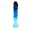 Fibra química de tres colores, cuatro colores, cinco colores, degradado, seda de alta temperatura, trenza grande, trenza jumbo, trenza burbuja, material para trenzas de cabello
