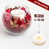 Vela de Flor Aromaterapia DIY Manyue Suporte de Vela Copo Vazio de Vidro Recipiente de Gelatina de Flor Imortal Conjunto de Materiais Artesanais
